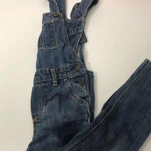 Girl's denim overalls